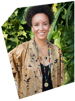 A portrait of designer Lauren Harwell Godfrey