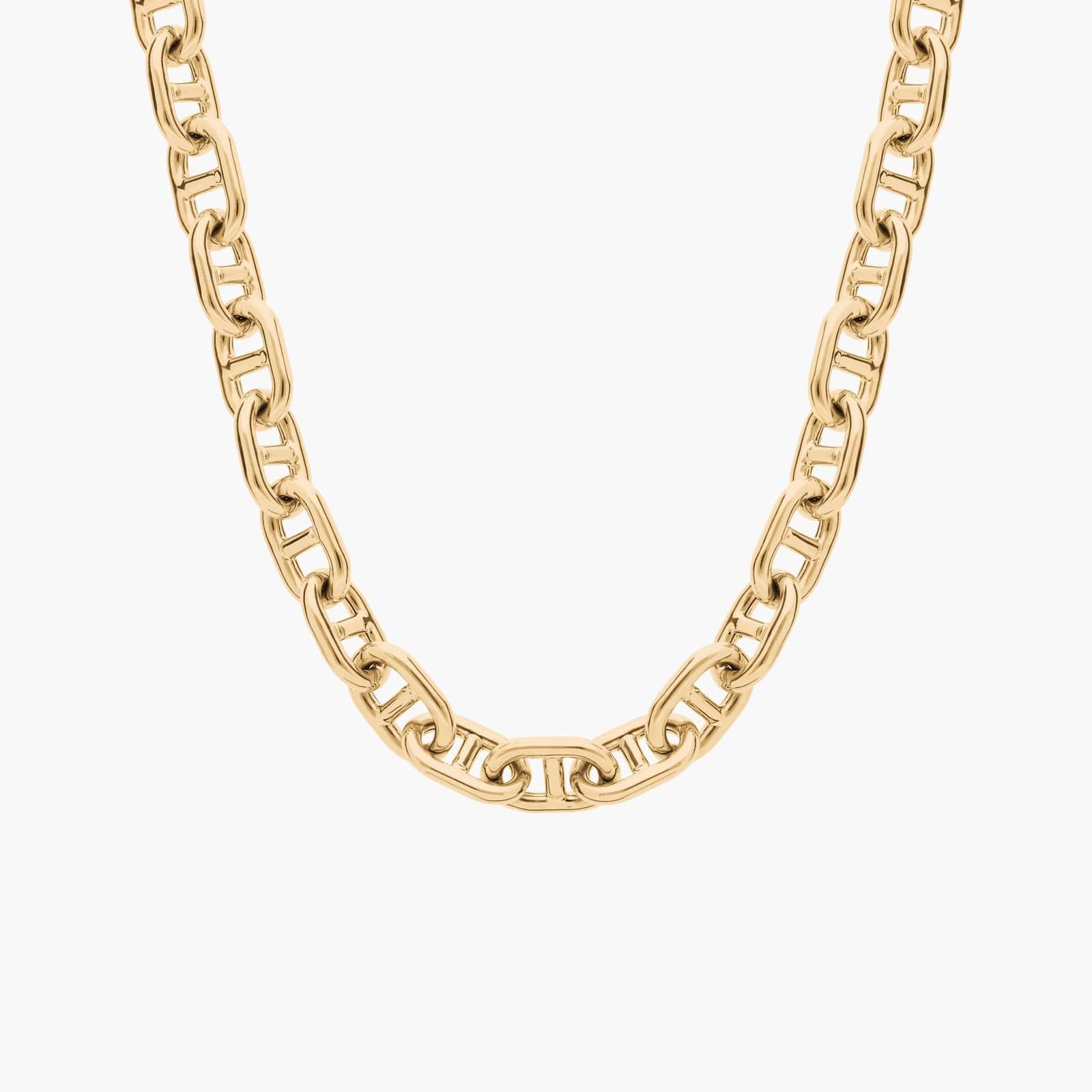18" Mariner Link Necklace in 14k Yellow Gold (8 mm)