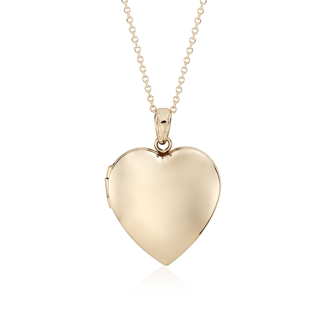 Sweetheart locket in 14k yellow gold