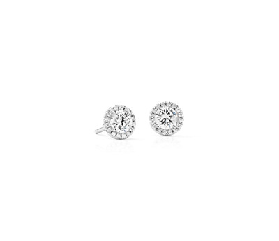 Halo Diamond Earrings