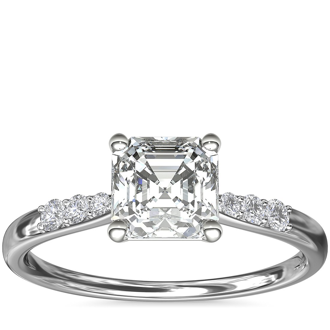 Petite Diamond Engagement Ring