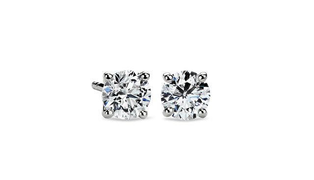 18k White Gold Diamond Earrings