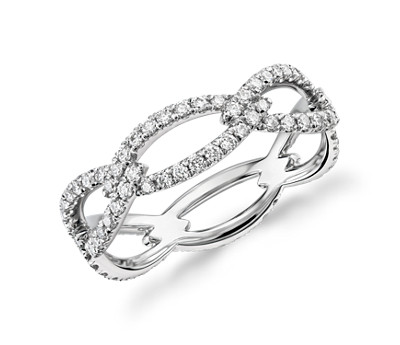 Blue Nile Studio Open Link Diamond Eternity Ring