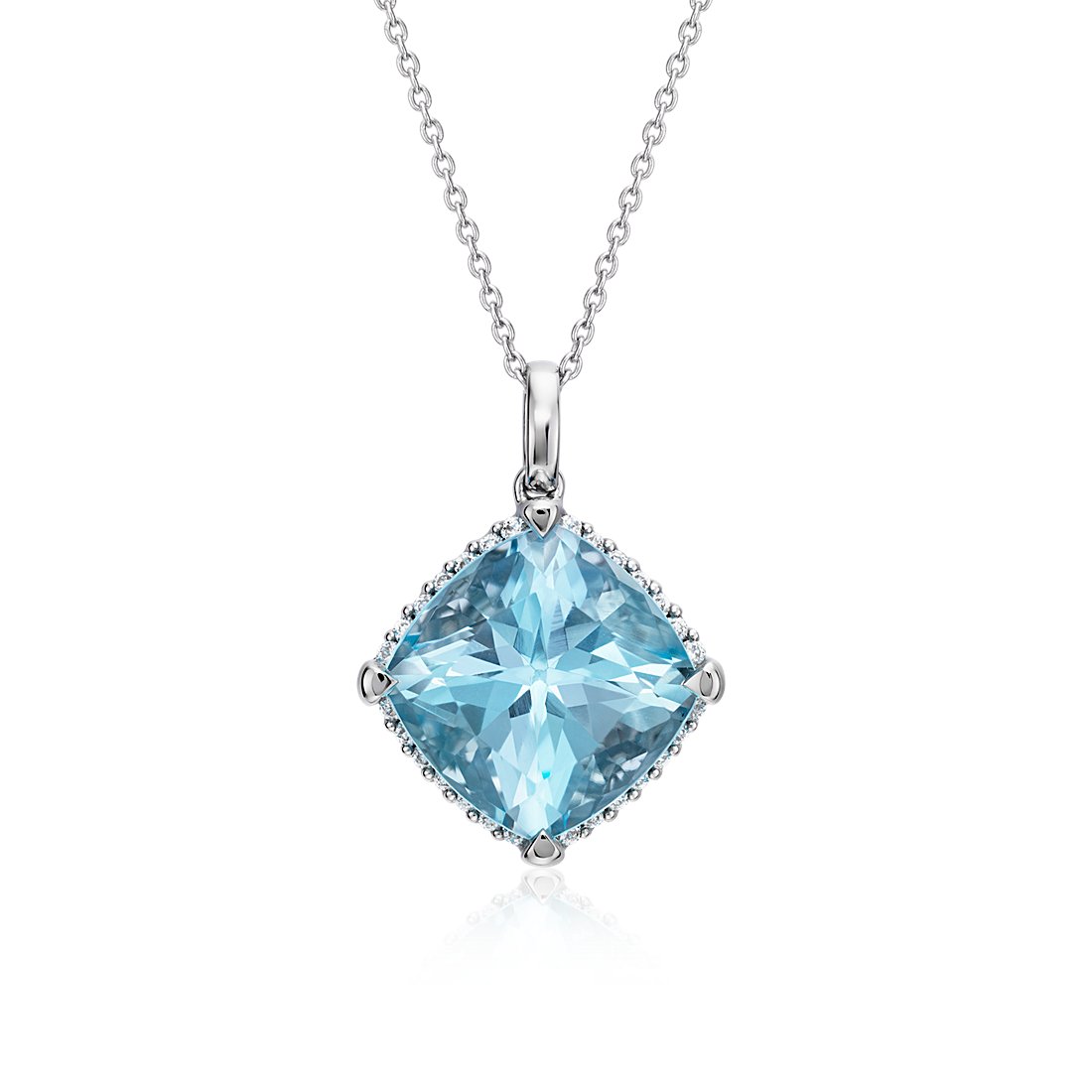Swiss Blue Topaz Pendant