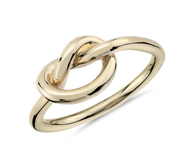 Love Knot Ring in 14k Yellow Gold