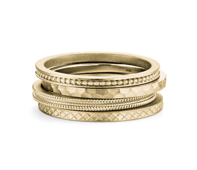 14k Gold Stacking Ring
