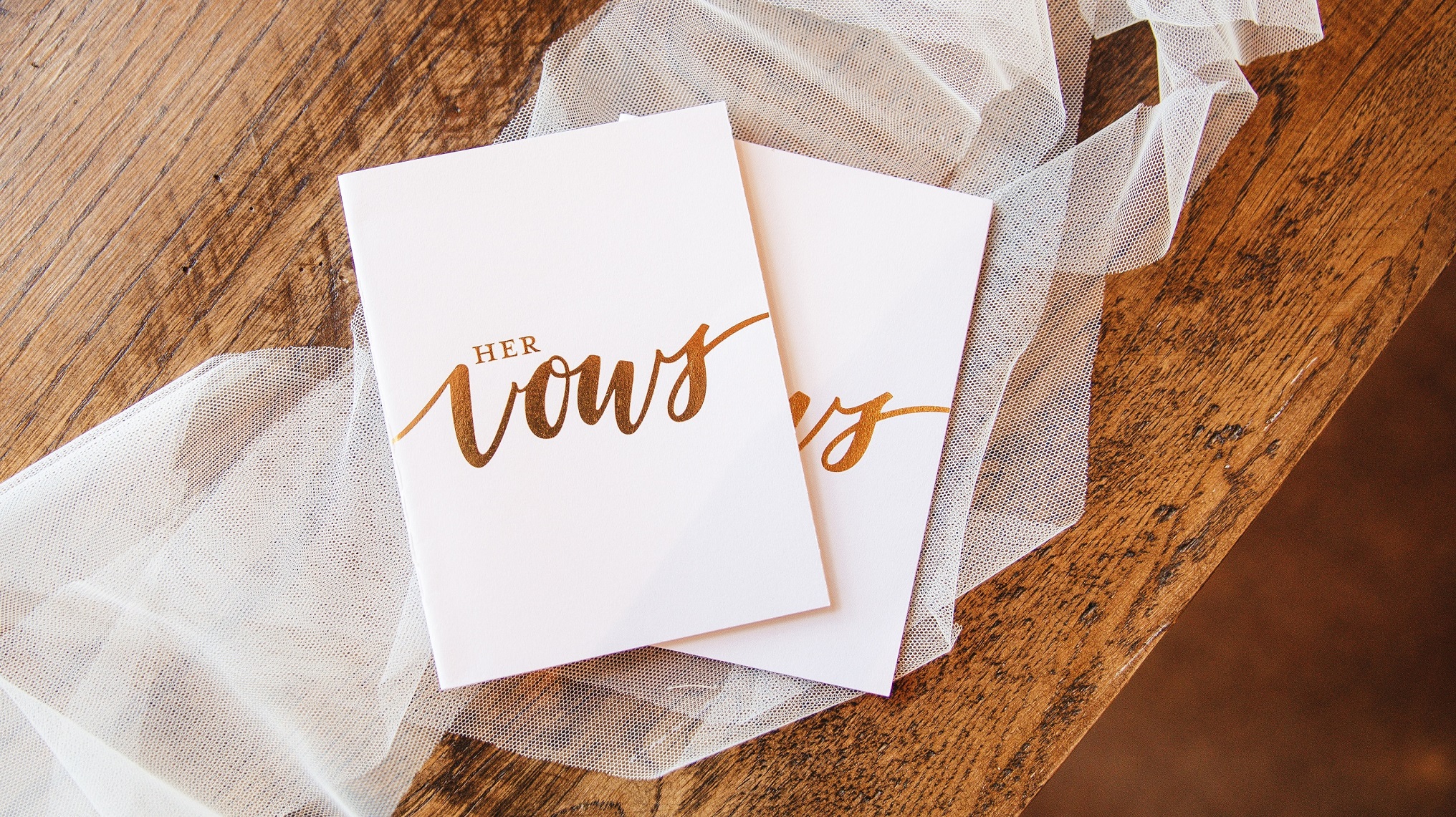 Photo of a small envelope containing wedding vows.