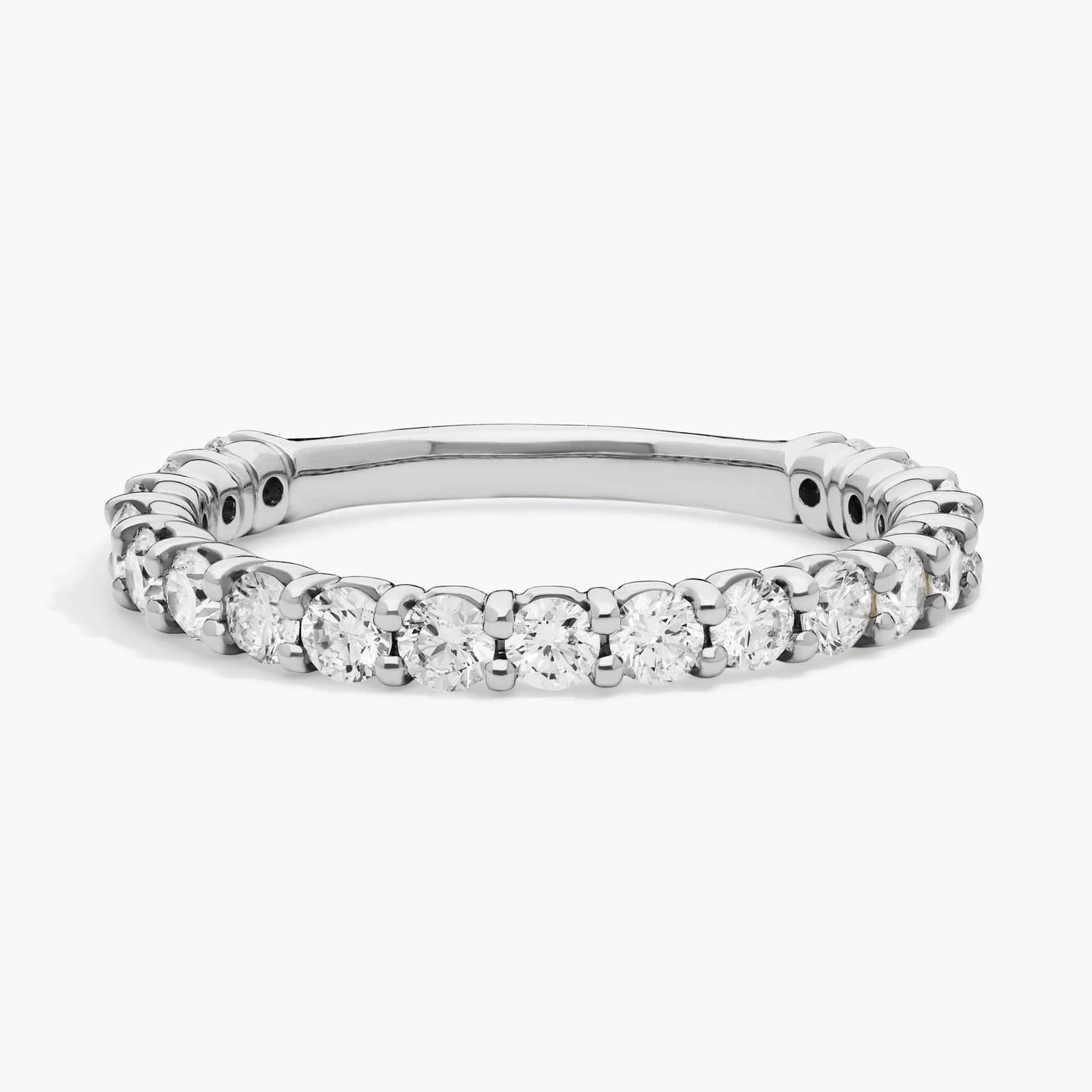 Comfort Fit Round Brilliant Diamond Anniversary Ring in Platinum (1 ct. tw.)