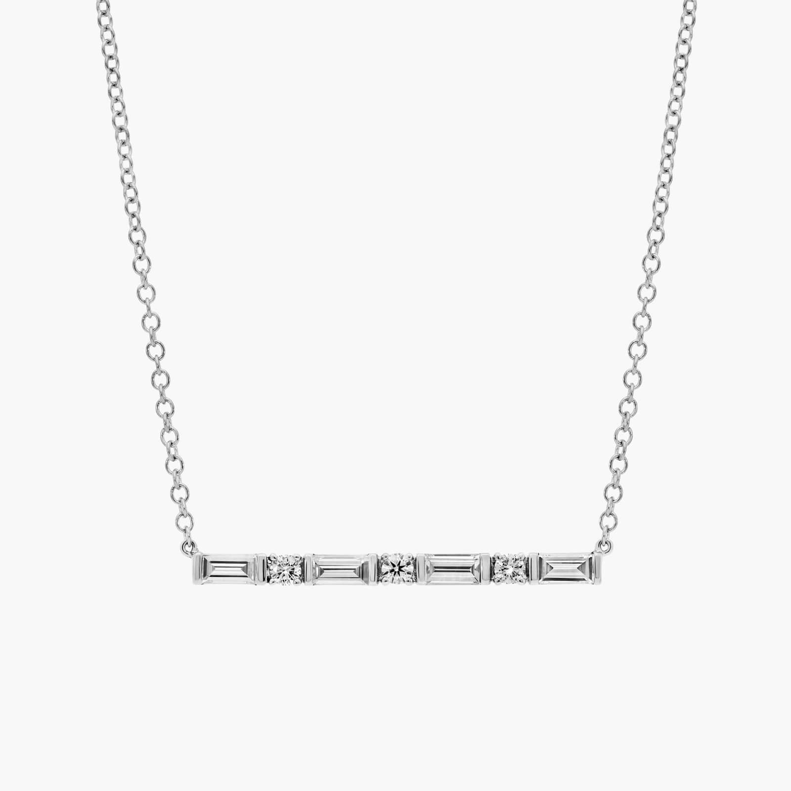 Diamond Bar Necklace