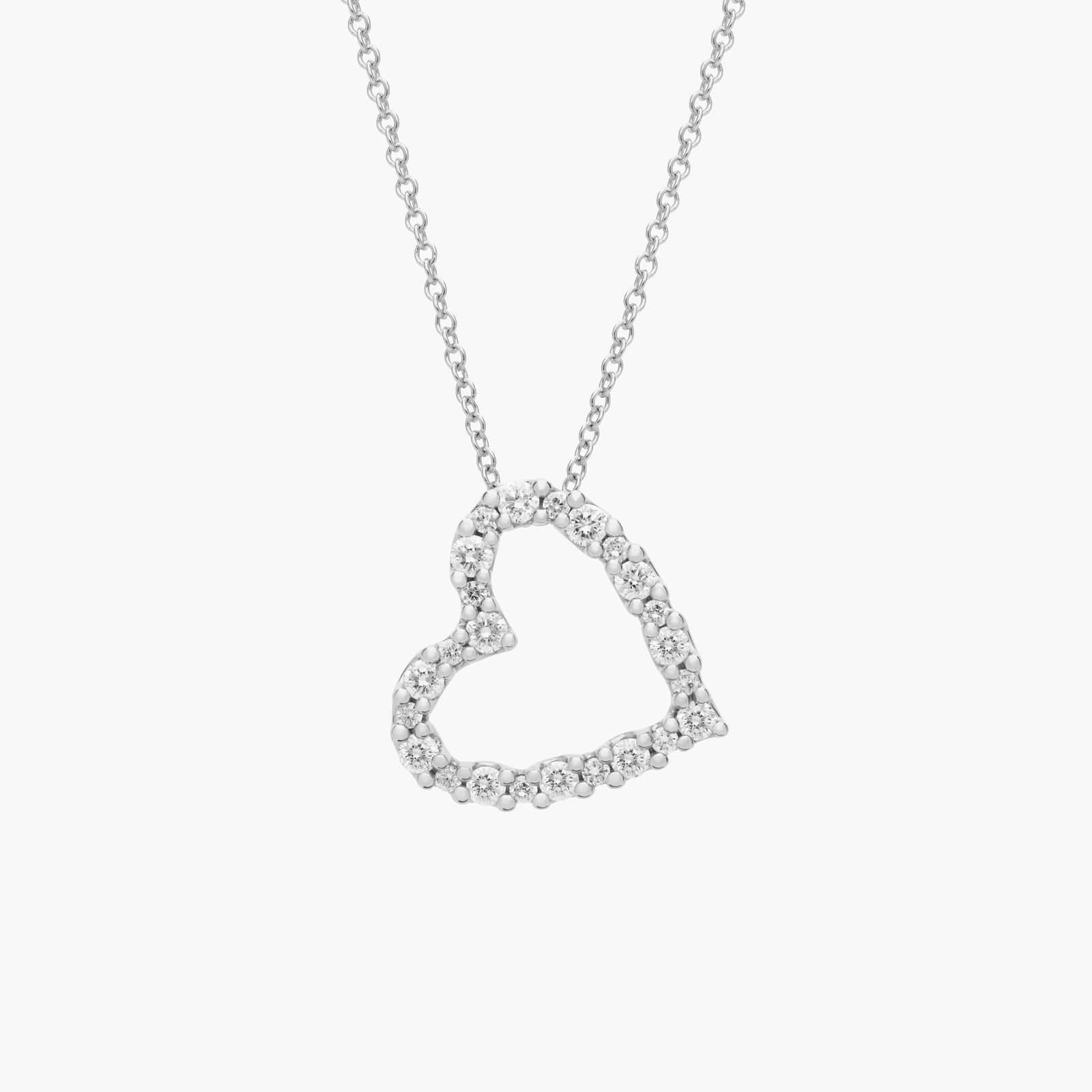 Diamond heart pendant