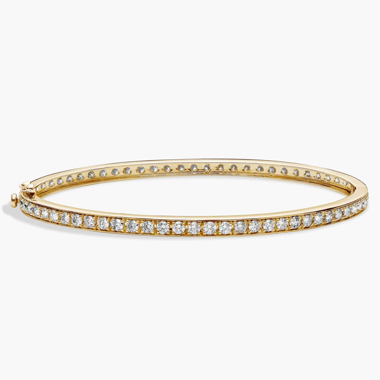 Eternity Diamond Bangle Bracelet in 18k Yellow Gold (3 ct. tw.)