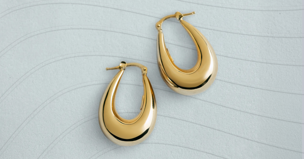 Blue Nile two hoops earrings fine jewelry sale
