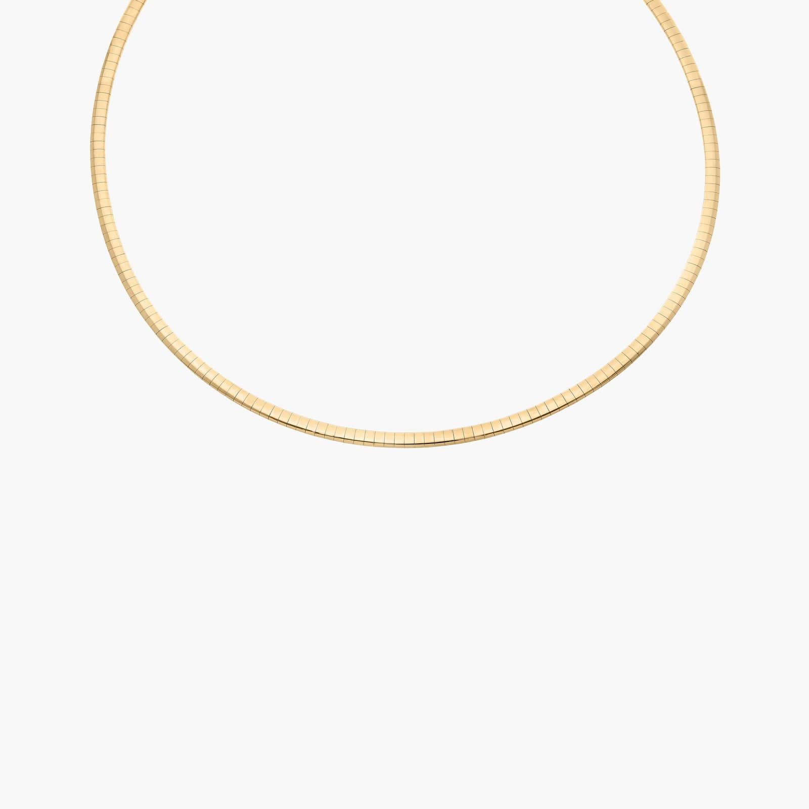 Omega Chain Necklace in 14K Yellow Gold