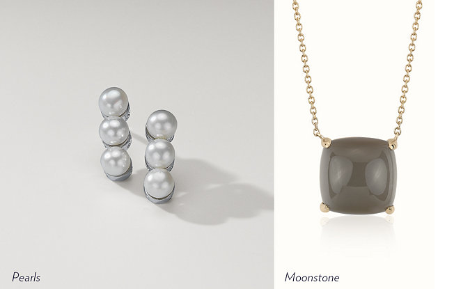 Pearl jewelry including earrings and a pendant