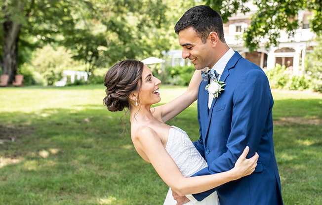 A man and a woman embracing