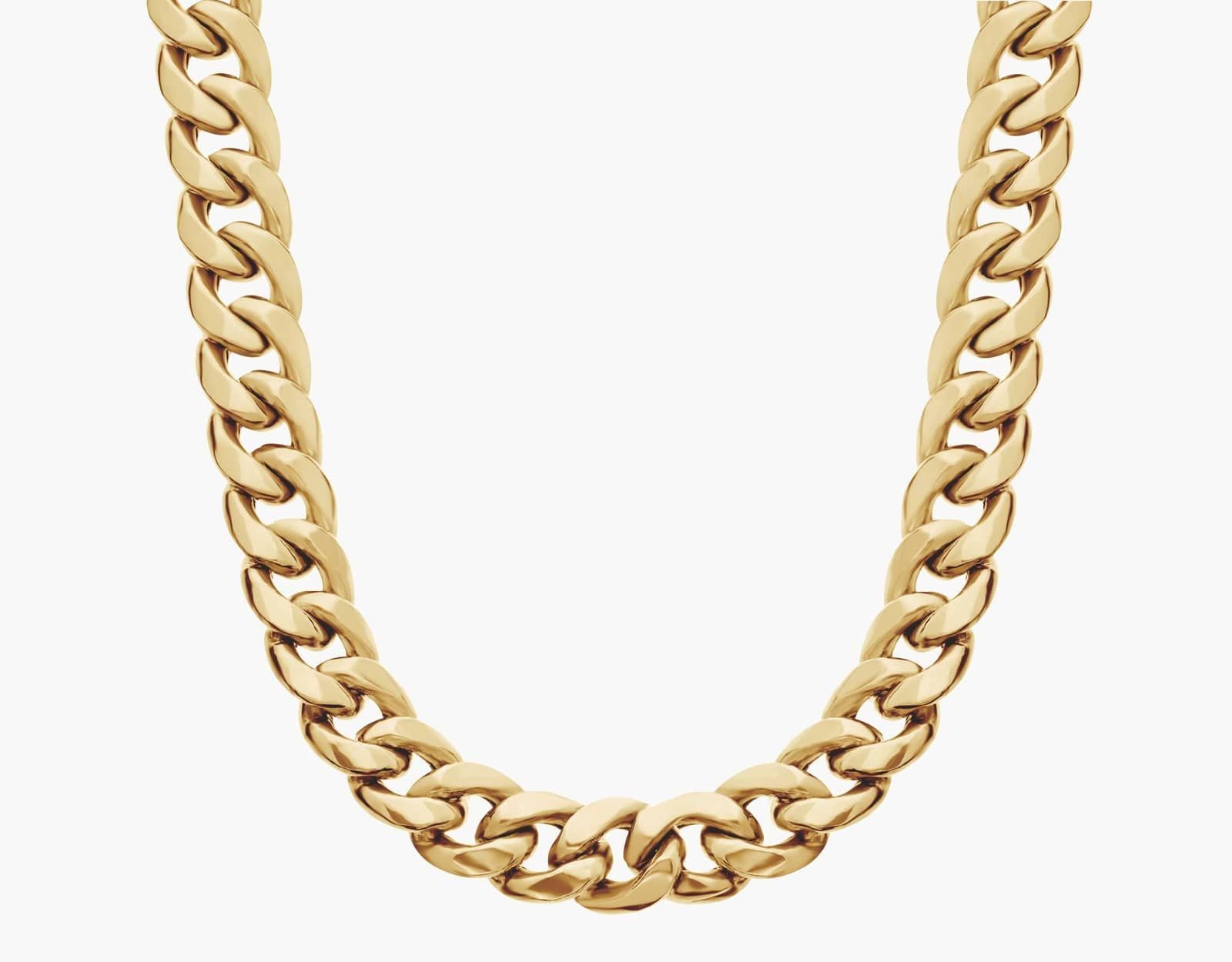 14k yellow gold Cuban chain