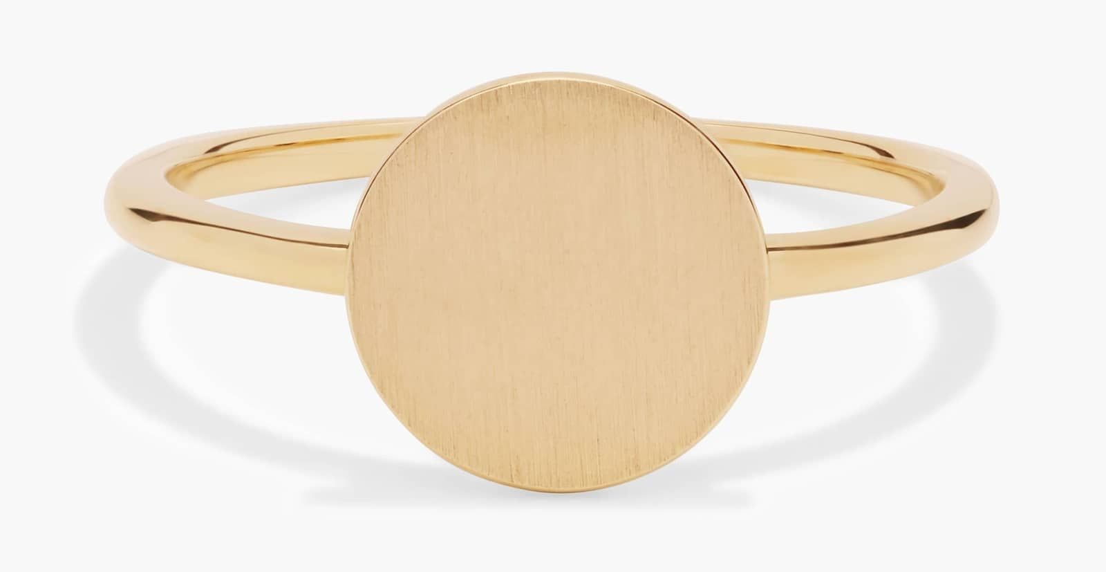 Petite Disc Fashion Ring in 14k Yellow Gold
