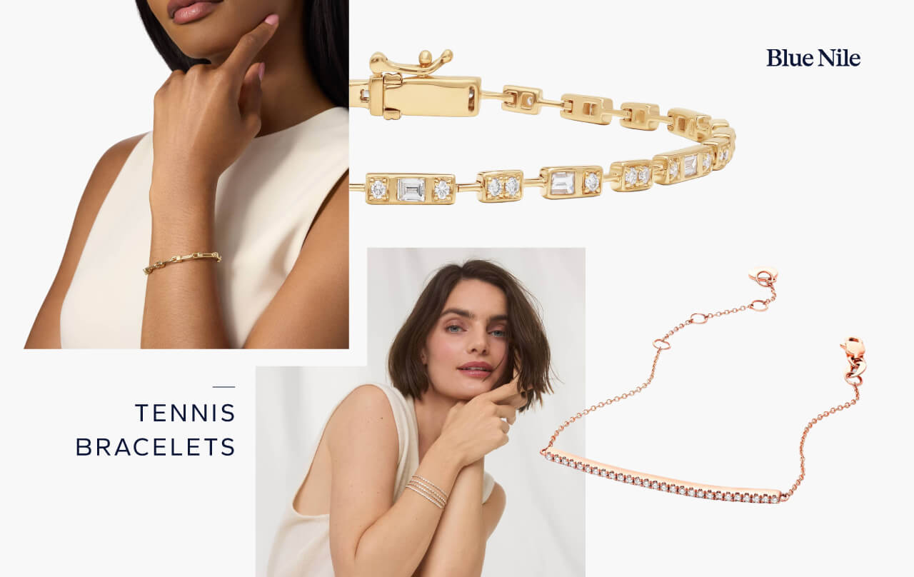 Tennis bracelet stack inspiration.
