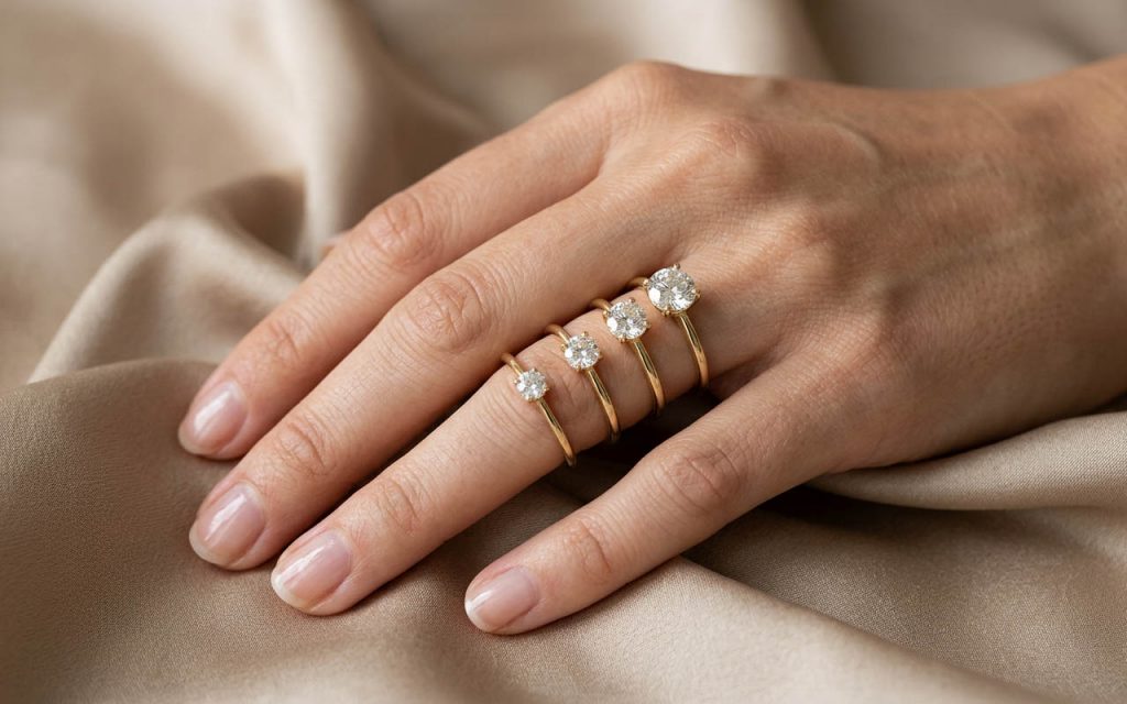 Carat “Size” on Finger: The Guide to Diamond Proportions