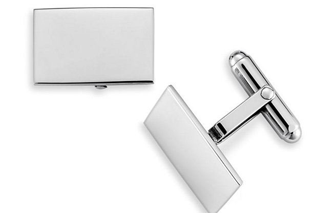 A pair of Blue Nile sterling silver cufflinks