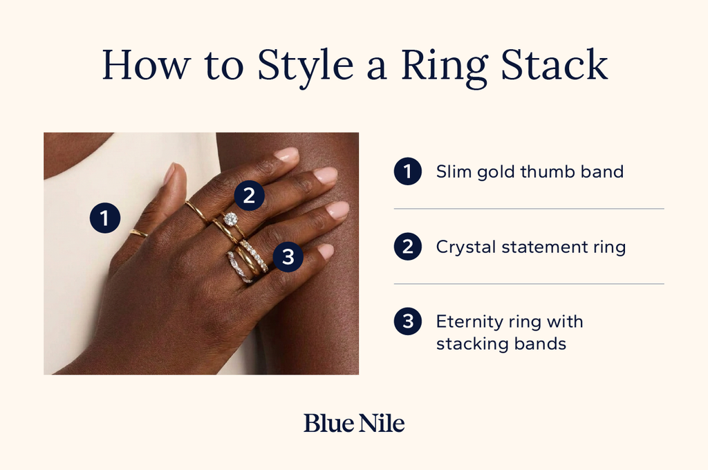 How to style a ring stack steps.