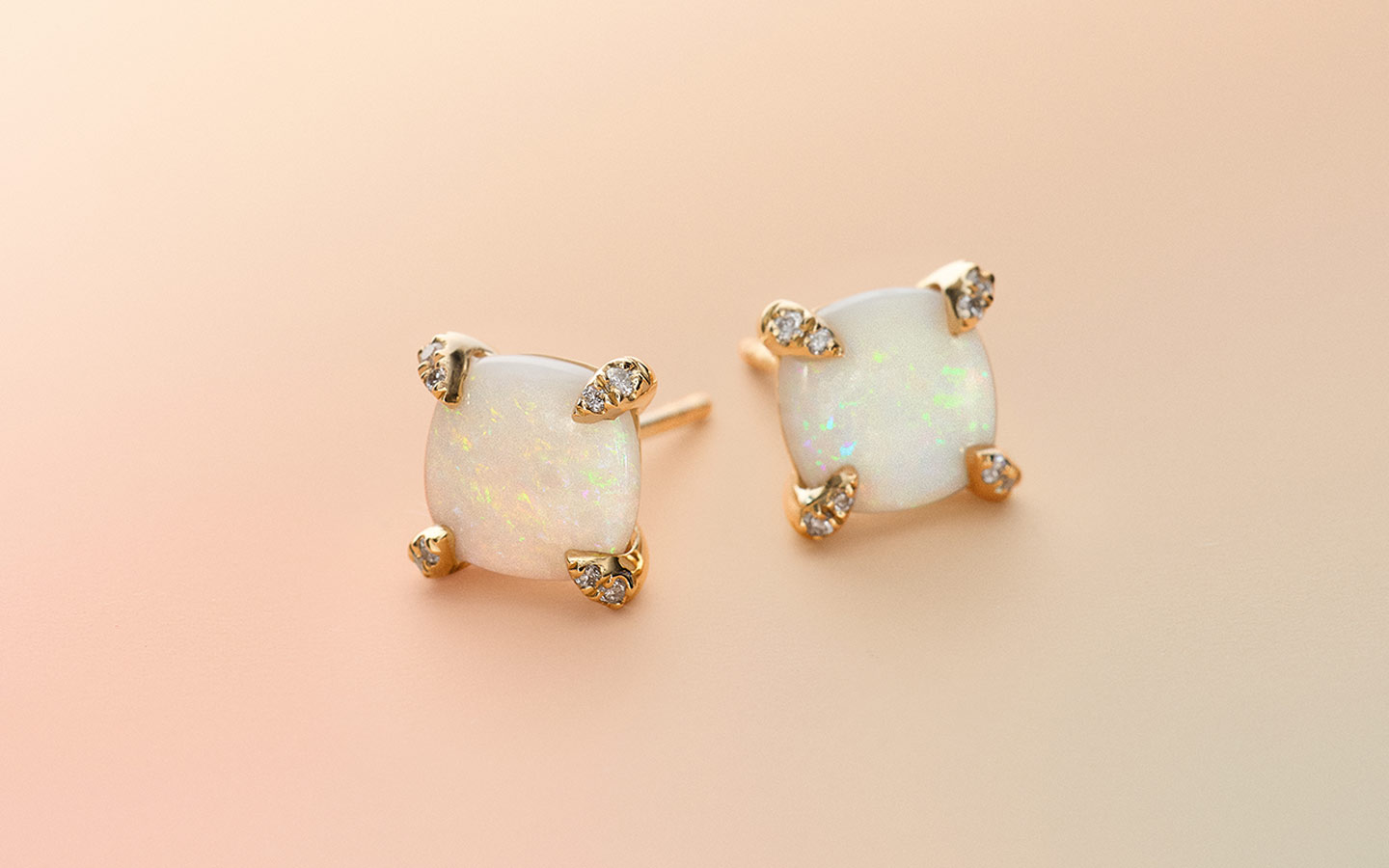 Opal earrings