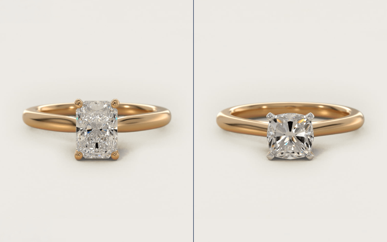 Radiant vs. Cushion Cut Diamonds: A Buyer’s Guide