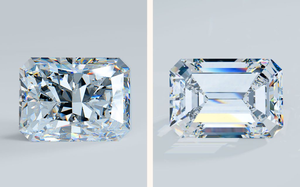 Radiant vs. Emerald Cut Diamonds: Key differences
