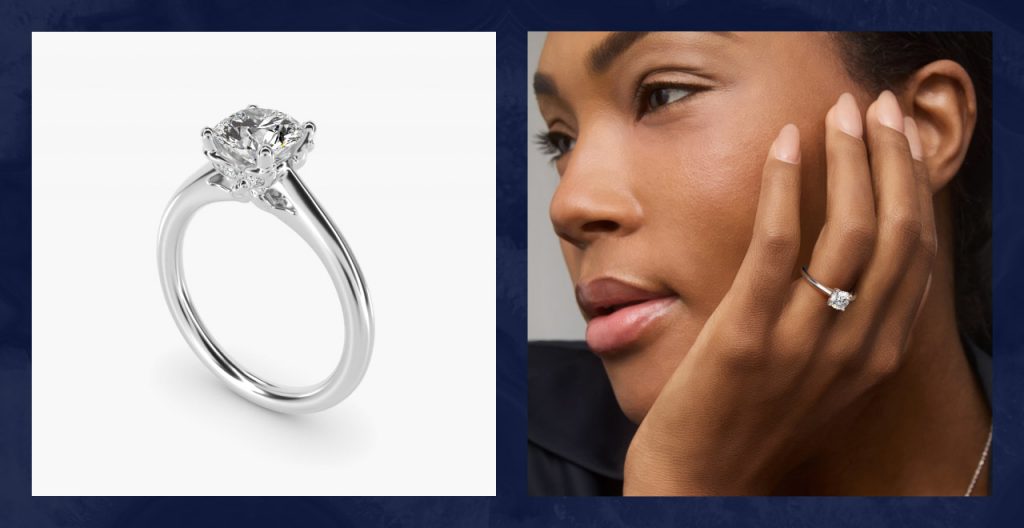 Solitaire cathedral setting.